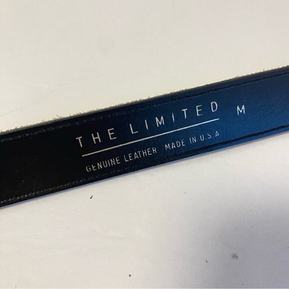 Vintage Houndstooth Belt Leather Gold Buckle Mini Print Statement Womens Medium - Picture 7 of 10